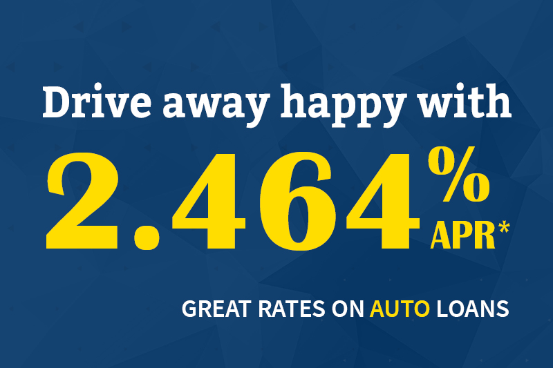 Low rates on auto loans.